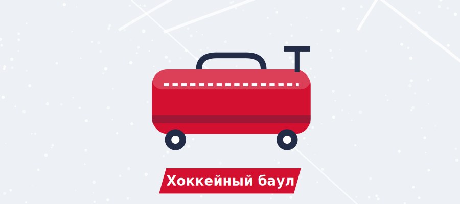 Хоккейный баул на колёсах