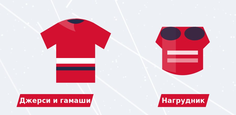 Джерси и нагрудник юного хоккеиста