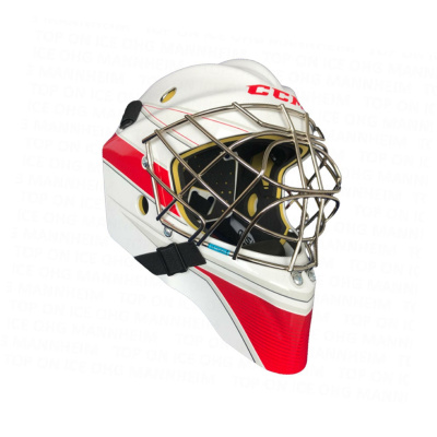 Шлем вратаря CCM AXIS 1.5 SR (WHT/RED 56-60 cm)